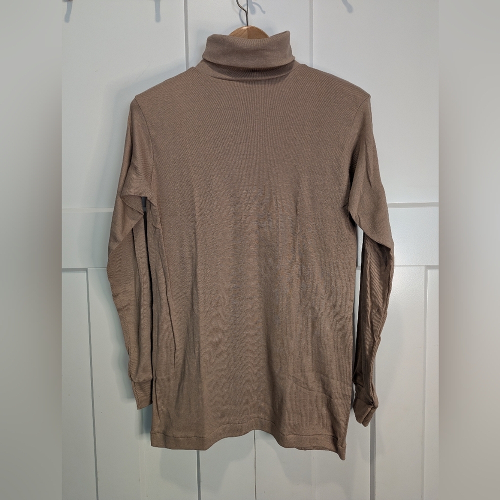 Women's Stanfield Poly/Cotton Ribbed Turtleneck Top Size L